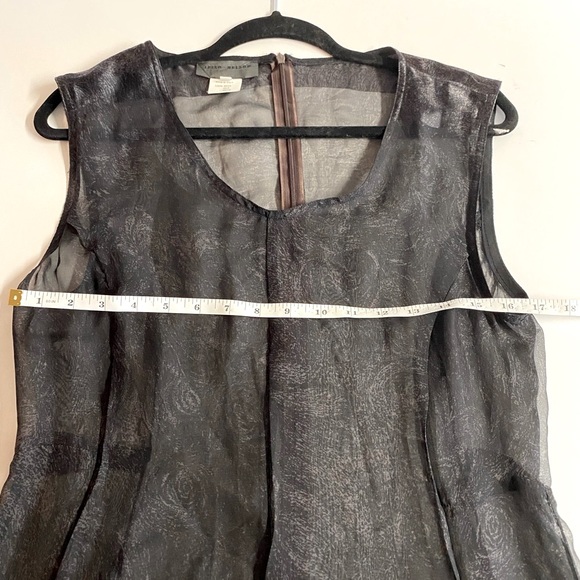 RARE☀️Vintage Sheer Lella Nelson100% silk sheer maxi dress.Made in Italy.Size M. - Picture 4 of 11